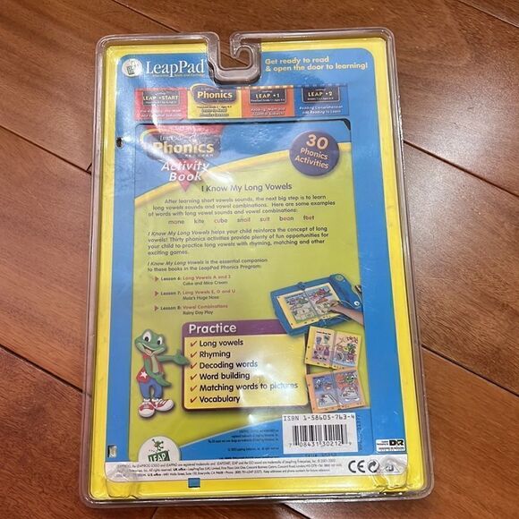 NIB LeapFrog LeapPad Phonics Program Activity Bk I Know My Long - Picture 2 of 2